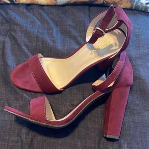 Burgundy/maroon heels. never worn, brand new still in the box